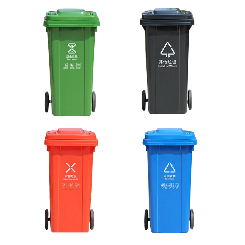 environmentally friendly plastic trash can